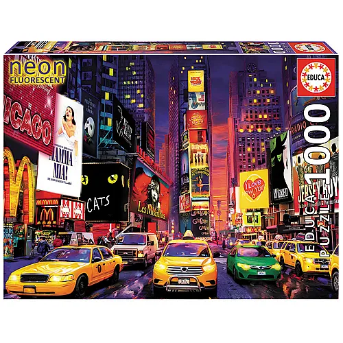 Educa Puzzle Neon Times Square NY (1000Teile)