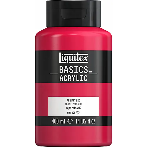 Liquitex Lqx Basics Acrylfarbe 400ml Flasche Prim�rrot