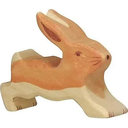 Holztiger Hase, klein, laufend
