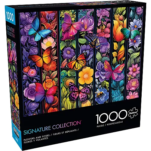 Blumen und Schmetterlinge - 1000 Teile