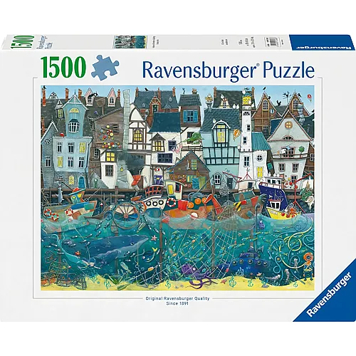 Ravensburger Puzzle Habour of Wonders: a Bustling Fantasy Port - 1500 Teile