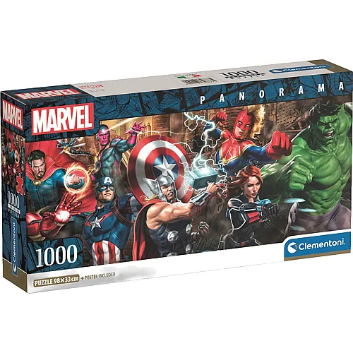 Clementoni Puzzle Panorama The Avengers (1000Teile)