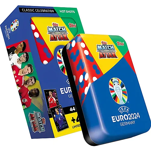 Topps Match Attax Official Euro 2024 Mega Tin Hot Shots