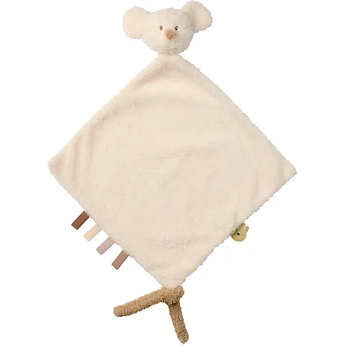 Nattou Schnuffeltuch Maus Weiss - 35 cm