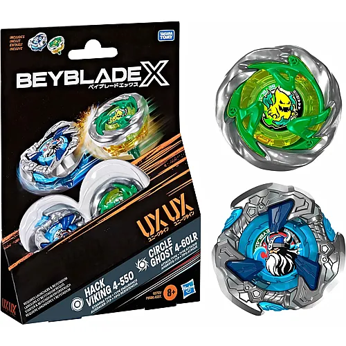 Beyblade Circle Ghost 4-60LR UX & Hack Viking 4-55O