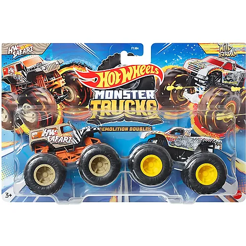 Hot Wheels Monster Trucks HW Safari vs. Wild Streak (1:64)