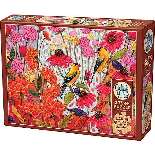 Cobble Hill Puzzle Peggy Davis Springtime Goldfinches - 275 Teile