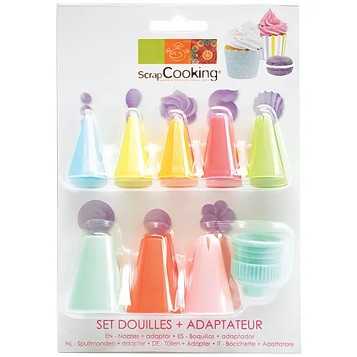 ScrapCooking Spritzt�llen-Set mit Adapter (9Teile)