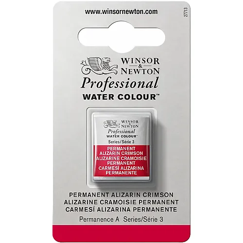 Winsor & Newton Professional Water Colour Aquarellfarbe Permanent Alizarinkarmes - 1/2 Napf