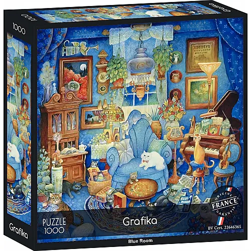 Grafika Puzzle Puzzle 1000 Teile Blauer Raum