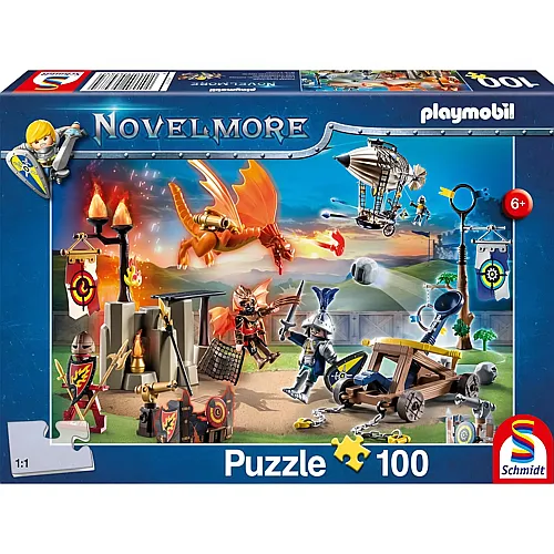 Schmidt Puzzle Playmobil Novelmore der Turnierplatz (100Teile)