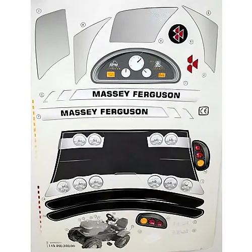RollyToys Aufkleber Massey Ferguson 8650