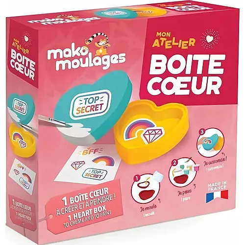 Mako Moulages Mako Mon Atelier Boite Coeur - Franz�sisch