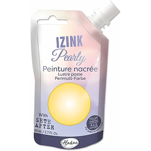 Aladine Izink Pearly Pastel Gelb - 80 ml