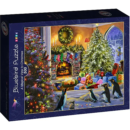 Bluebird Puzzle A Magical View to Christmas (500Teile)