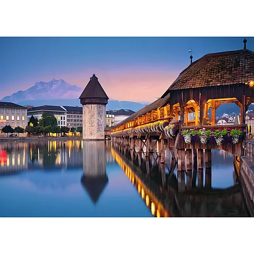 Ravensburger Puzzle Swiss Collection Luzern Kapellbr�cke - 1000 Teile