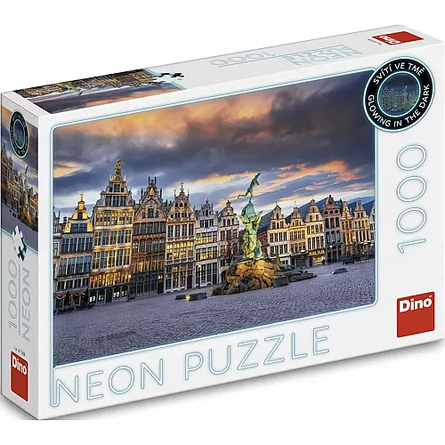 Dino Puzzle Sturm �ber Antwerpen - 1000 Teile