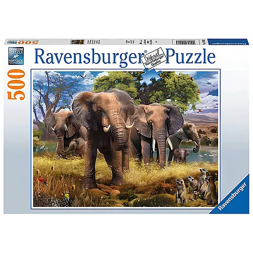 Ravensburger Puzzle Elefantenfamilie (500Teile)