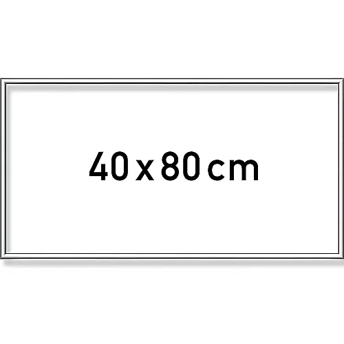 MNZ Alurahmen Silber 40x80cm