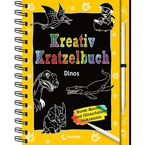 Loewe Kreativ-Kratzelbuch: Dinos