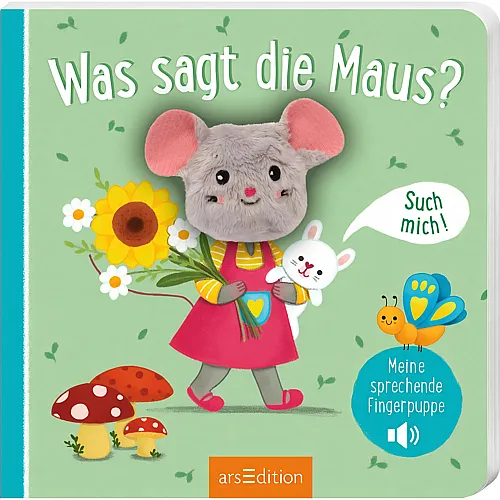 ars Edition Meine sprechende Fingerpuppe: Was sagt die Maus?