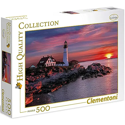 Clementoni Puzzle High Quality Collection Leuchtturm (500Teile)