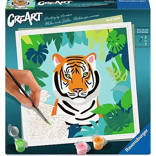 Ravensburger CreArt Malen nach Zahlen - Wilder Tiger