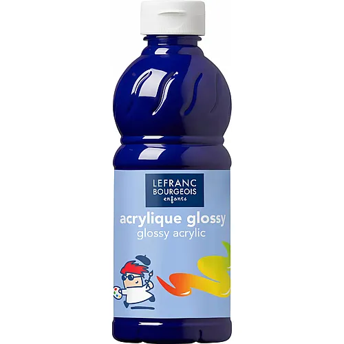 Lefranc Bourgeois Lfb Glossy Acrylfarbe 500ml Flasche - Ultramarin
