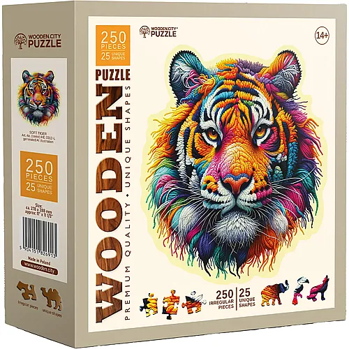 Wooden City Puzzle Tiger (250Teile)