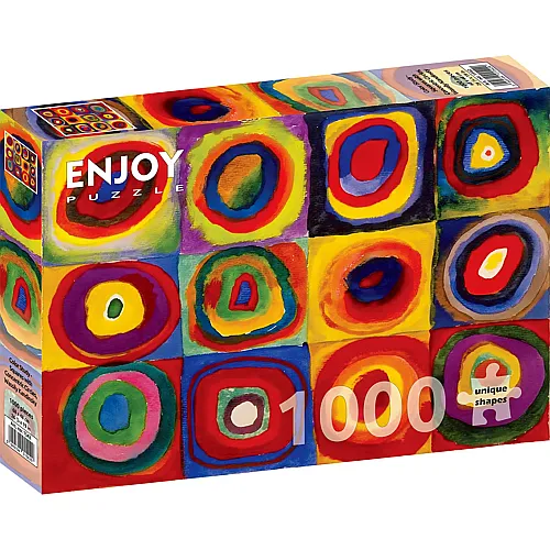 Enjoy Puzzle Vassily Kandinsky - Color Study: Squares with Concentric Circles - 1000 Teile