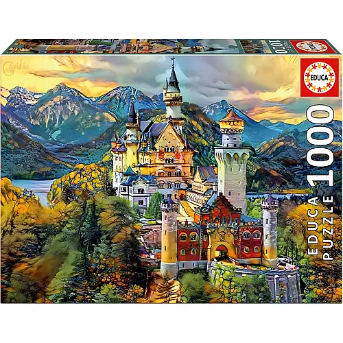 Ch�teau de Neuschwanstein Hream City Art - 1000 Teile