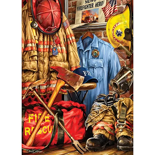 Master Pieces Puzzle Dona Gelsinger: Fire and Rescue - 1000 Teile