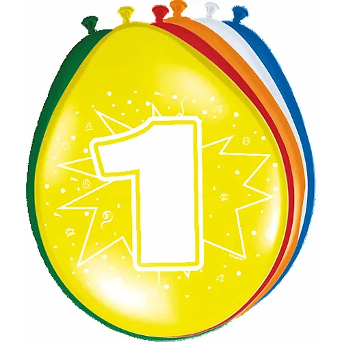 Folat Zahlenballons 1 Jahr, 8.