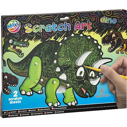 Creative Craft Group Scratch Art Tiere - B