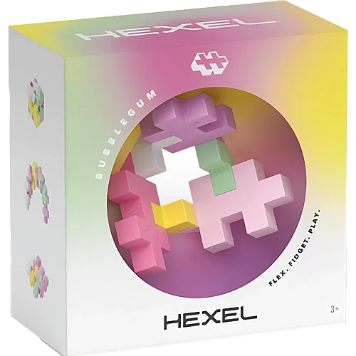 Plus-Plus Hexel Flex Bausteine Pink