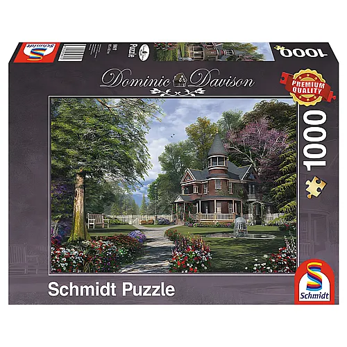 Schmidt Puzzle Dominic Davison Herrenhaus mit Trmchen (1000Teile)