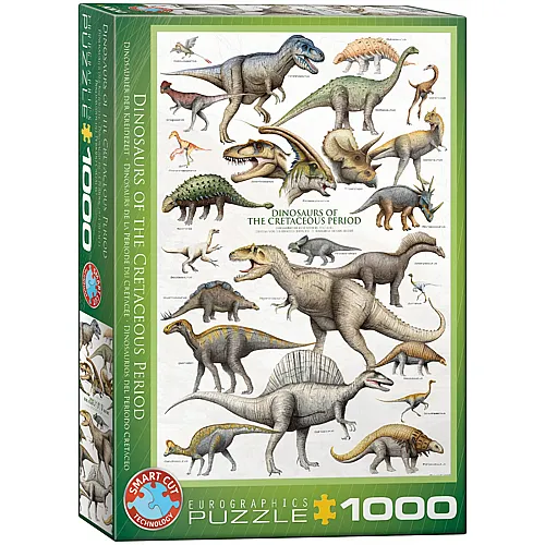 Dinosaurier der Kreidezeit 1000Teile