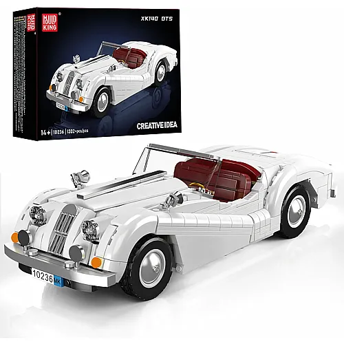 Mould King Creative Idea Vintage Kabriolet Sportwagen Weiss 10236