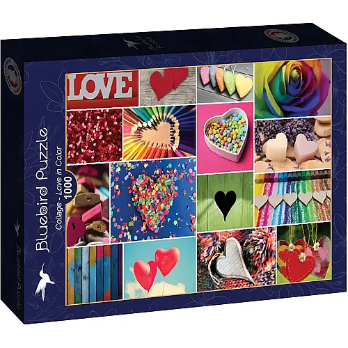 Bluebird Puzzle Collage - Love in Color - 1000 Teile