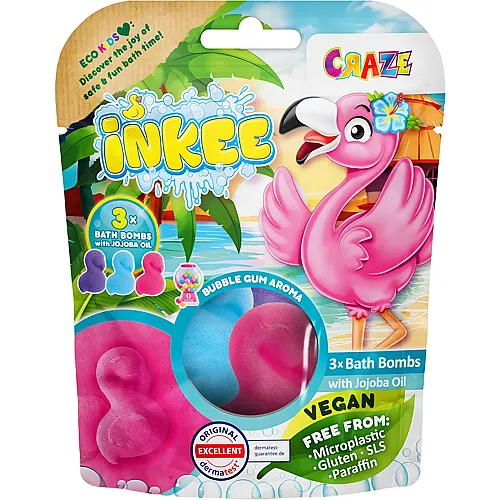 Flamingo Badebomben mit Jojoba�l 3Teile