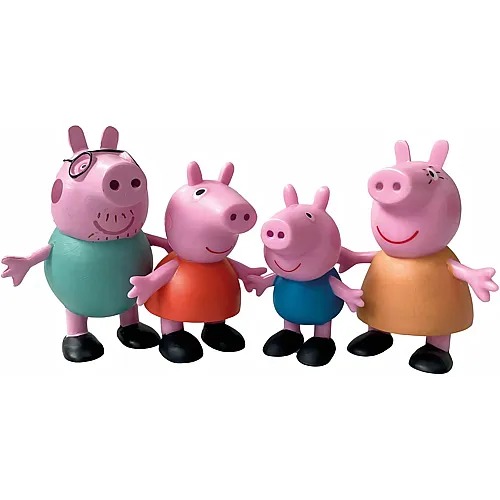 Comansi Peppa Pig Peppa, George, Mama und Papa (6cm)