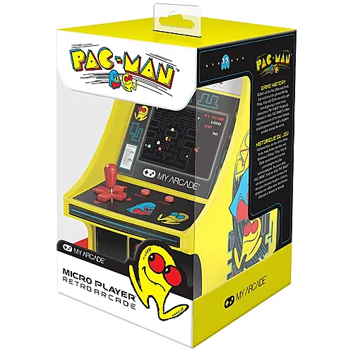 Retro Micro Player Pac-Man Spielkonsole, exkl. 4x AA