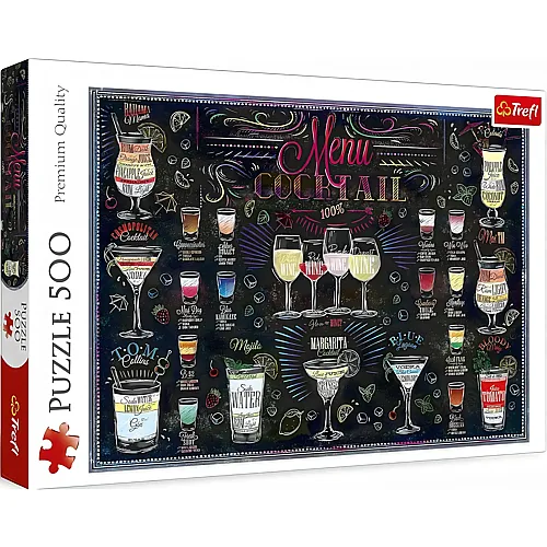 Trefl Puzzle Cocktailkarte - 500 Teile