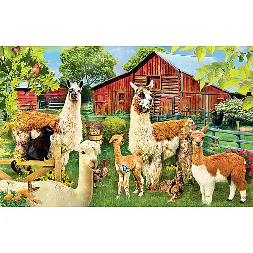 SunsOut Puzzle Lori Schory Llamas - 100 Teile