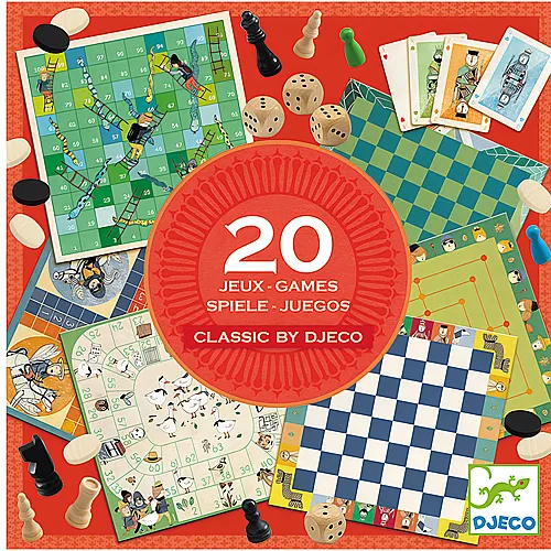 Djeco Classic Box (20 Spiele)