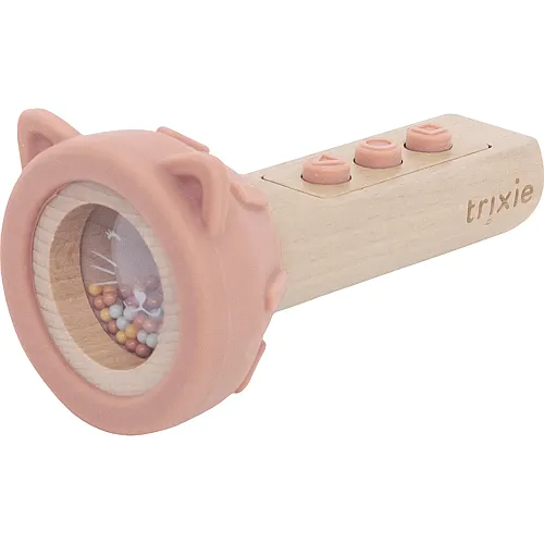 Trixie Taschenlampe aus Holz und Silikon Katze