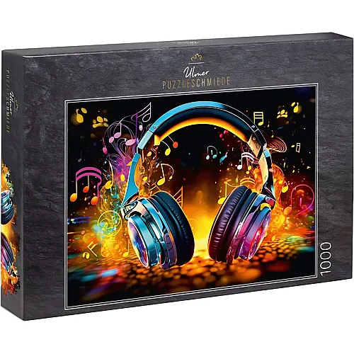 Magic Music mit Musik-Symbolen und knalligen Farben 1000Teile