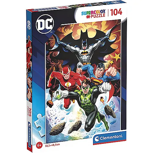 Clementoni Puzzle Supercolor DC Comics (104Teile)