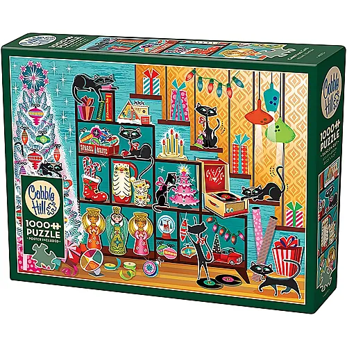 Cobble Hill Puzzle Weihnachtskatzen (1000Teile)