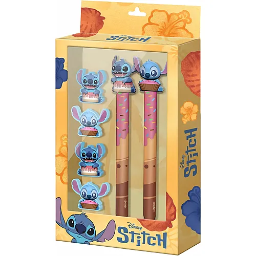 Canenco Stitch Schreibset Stifte und Radiergummi